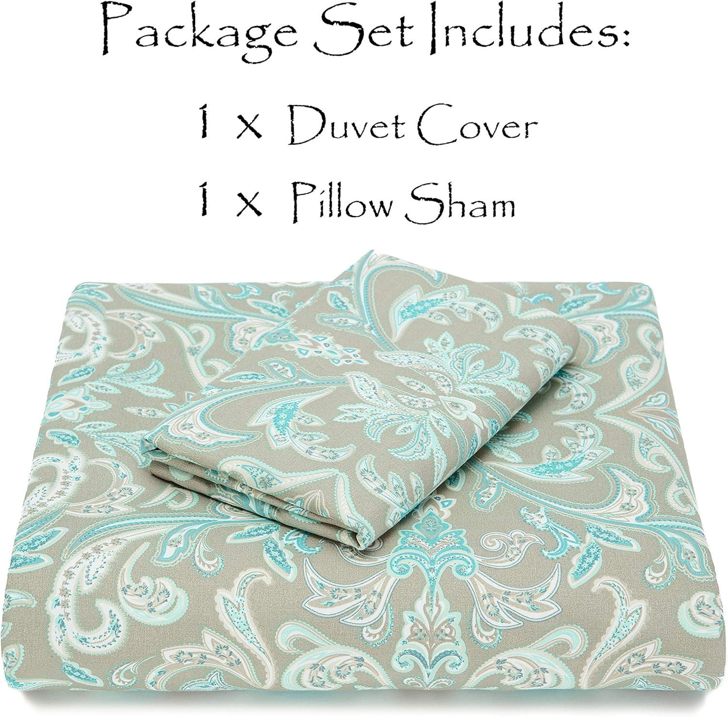 Twill Damask Duvet Cover Set