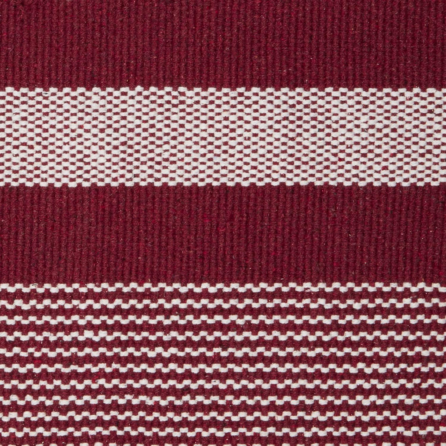 Flatweave Cotton Striped Rug