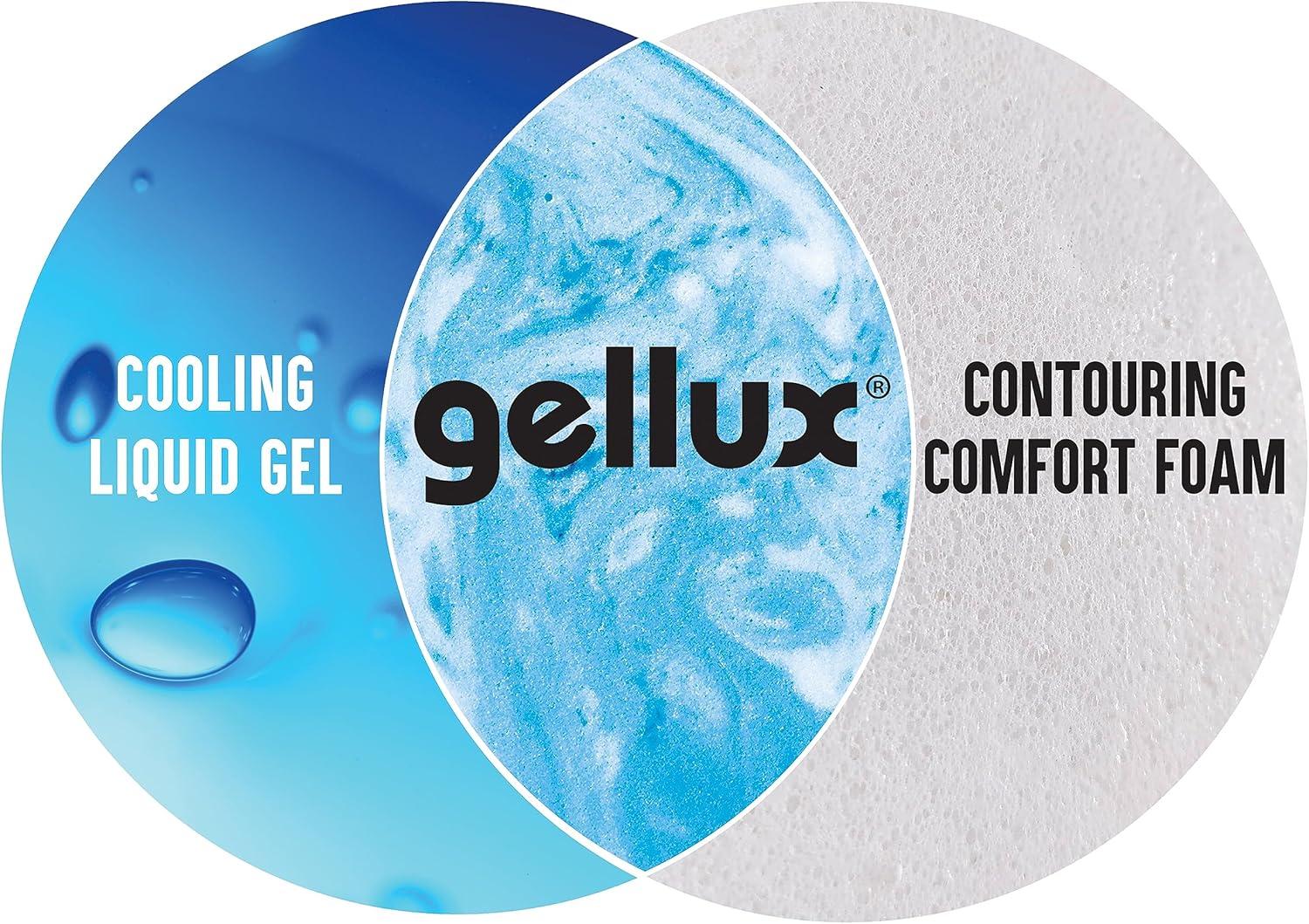 Queen Size 4" Gel Lux Memory Foam Mattress Topper: Contouring Comfort, Pressure Relief Zones, Cooling Gel Infusion, Air Flow Tech, Medium Firm Support, CertiPUR-US Certified