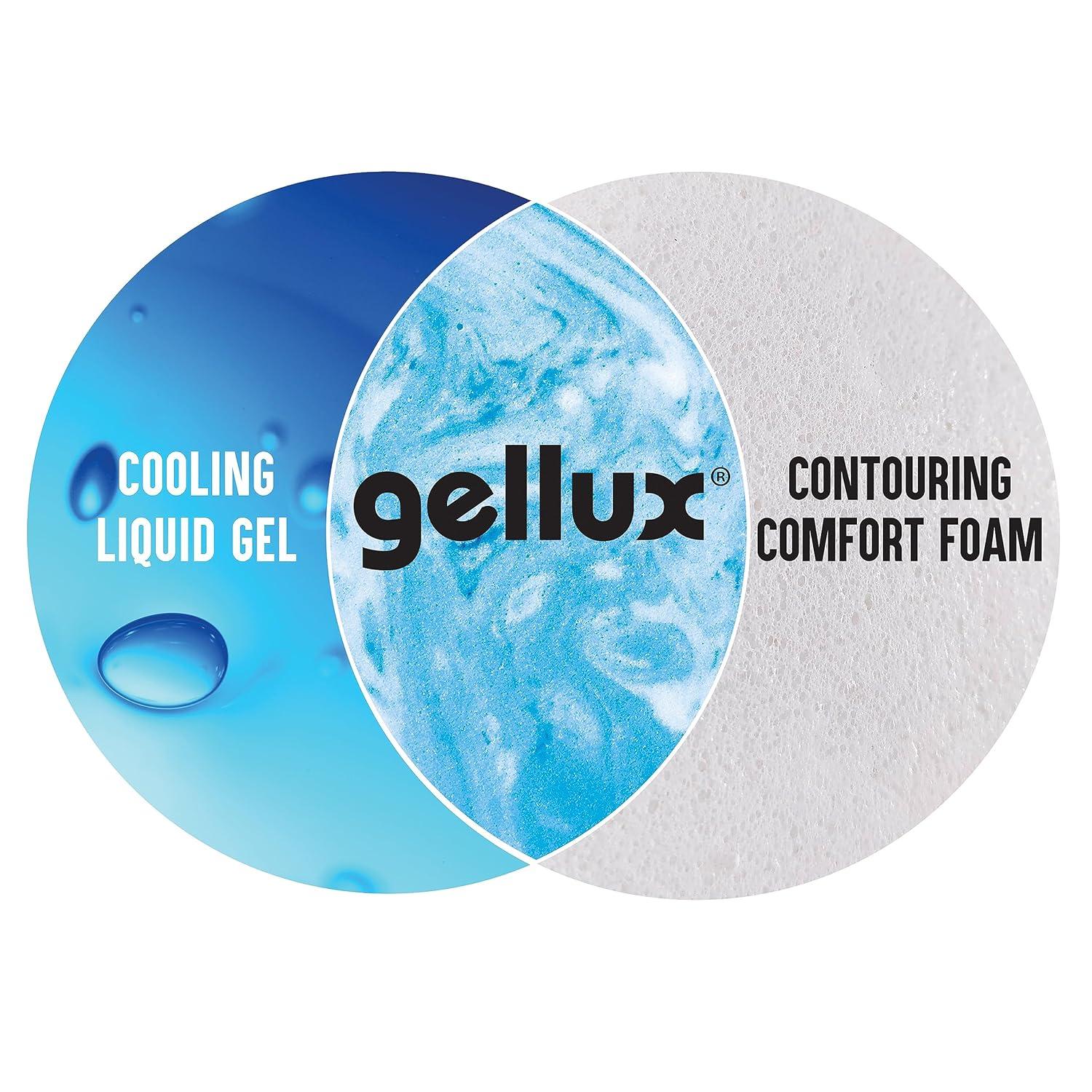 Queen Size 4" Gel Lux Memory Foam Mattress Topper: Contouring Comfort, Pressure Relief Zones, Cooling Gel Infusion, Air Flow Tech, Medium Firm Support, CertiPUR-US Certified
