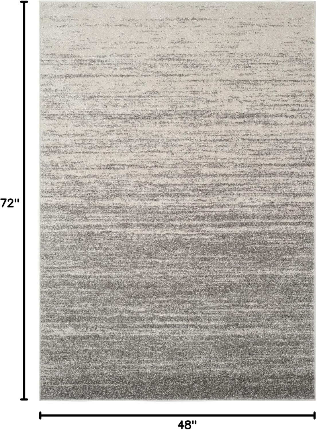 Adirondack ADR113 Machine Made Indoor Area Rug - Light Grey/Grey - 4'x6' - Safavieh