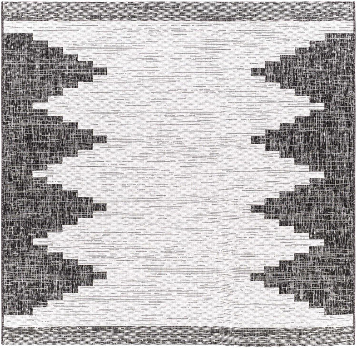 Hauteloom Square Area Rug   Black