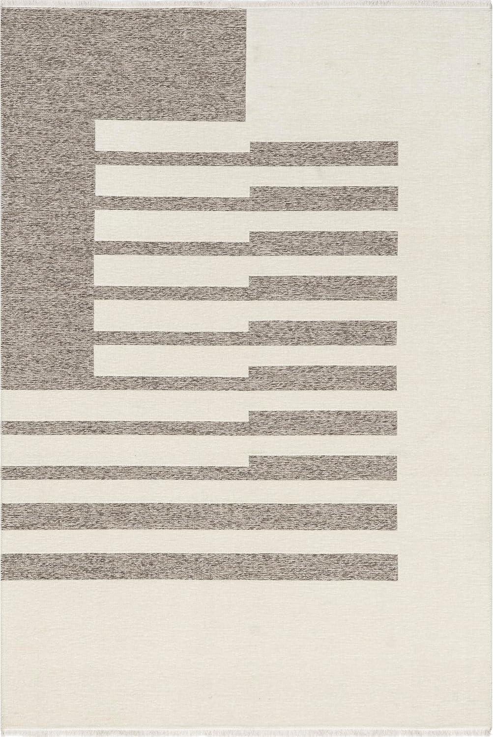 Nuloom Sofya Abstract Striped Reversible Machine Washable Indoor Area Rug