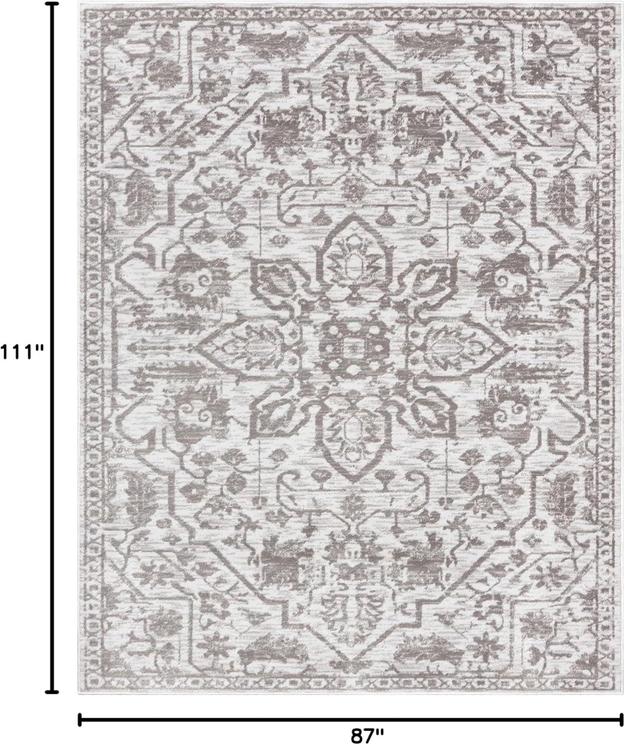 Well Woven Dazzle DISA Vintage Medallion Gold Soft 9'3" x 12'6" Area Rug