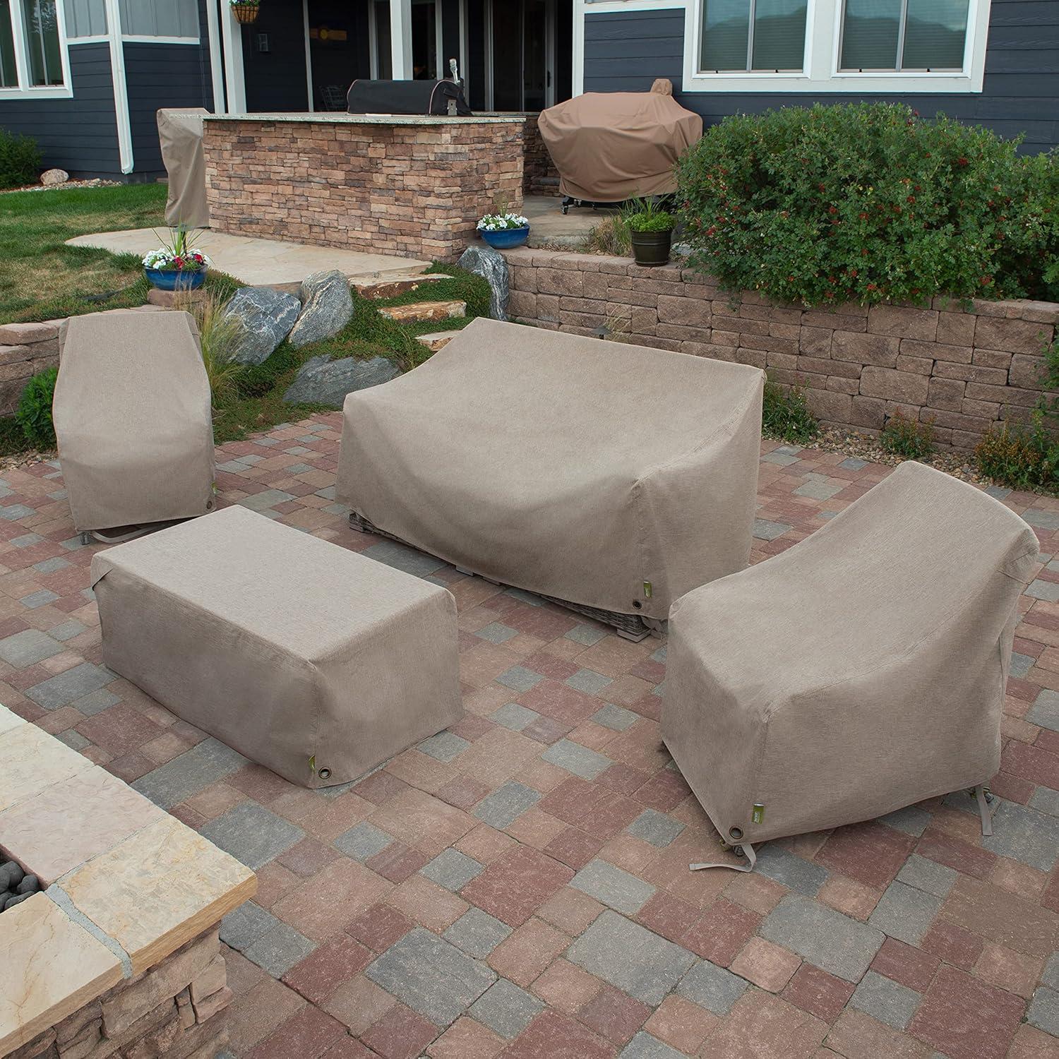 Modern Leisure Modern Leisure Garrison Patio Swivel Lounge Chair Cover,  37.5"L x 39.25"W x 38.5"H, Sandstone