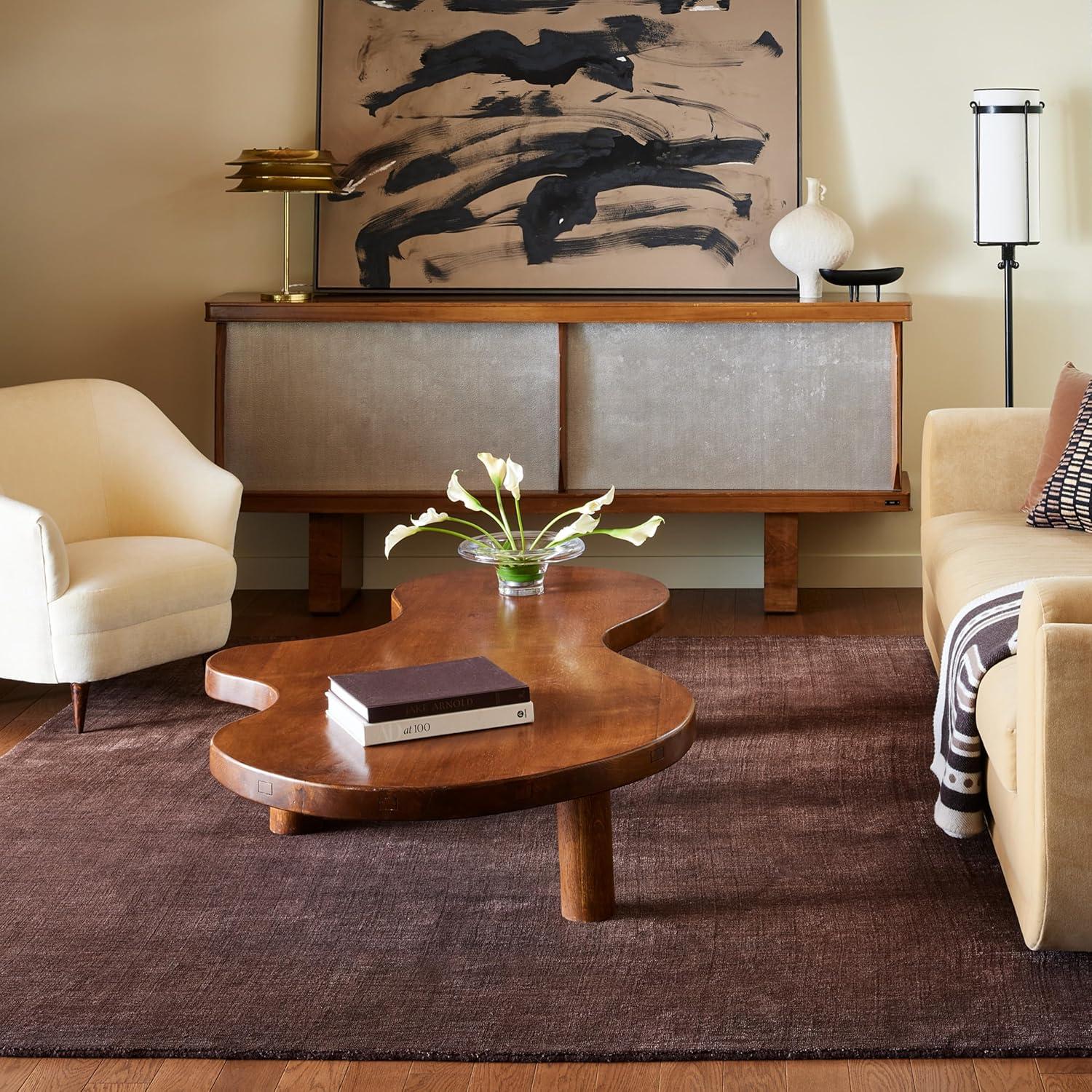 Nuloom Arrel Speckled Wool-Blend Area Rug, 4' x 6', Truffle Brown