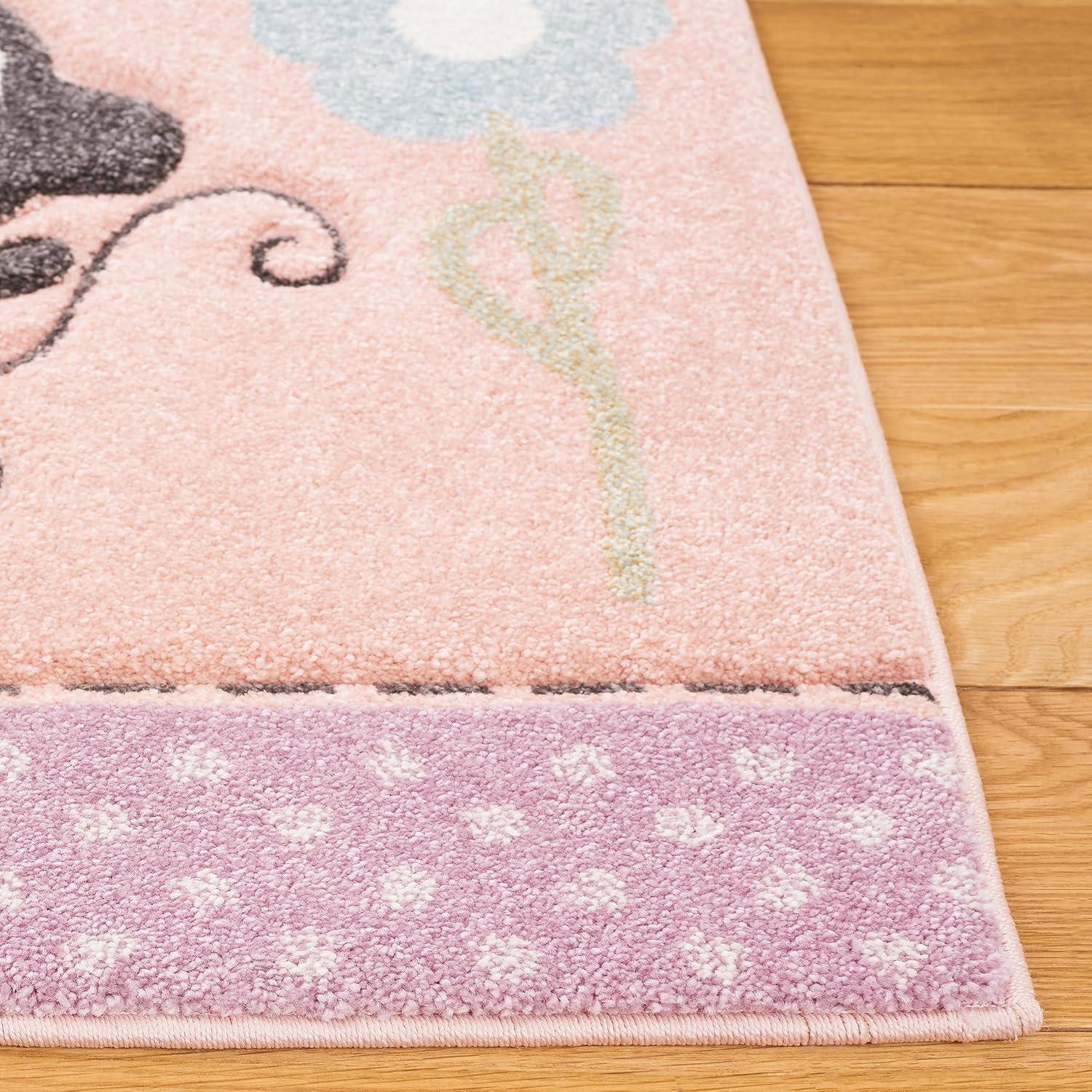 Carousel Kids  CRK120 Loomed Indoor Area Rug - Blush Pink - 4'x6' - Safavieh