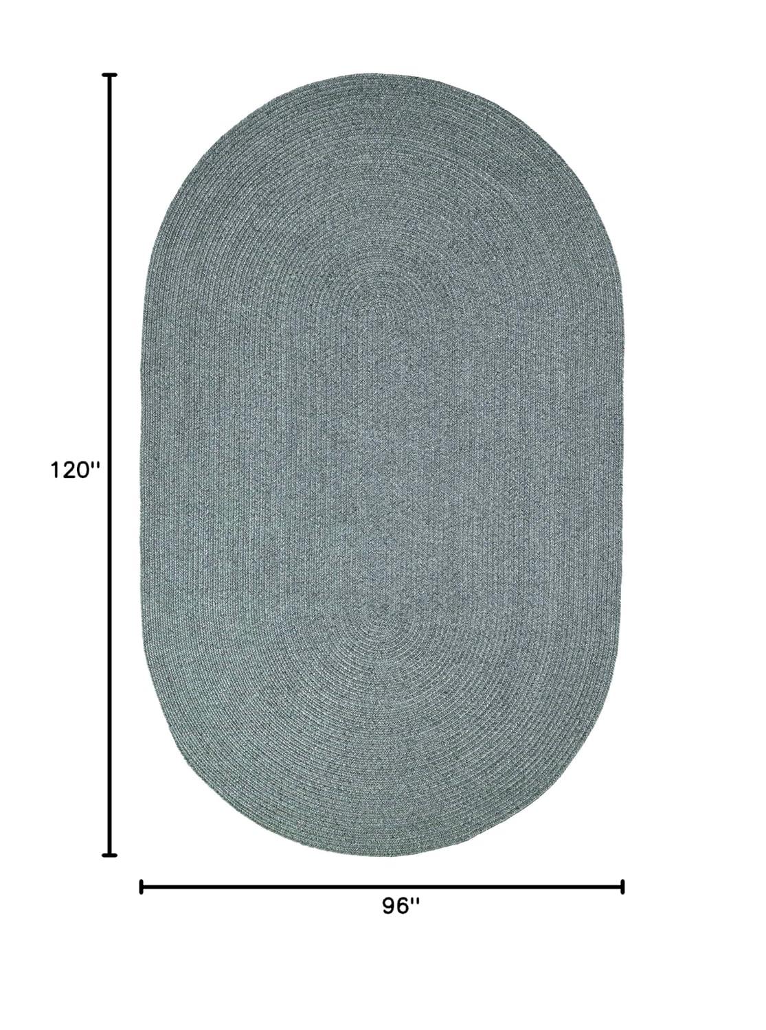 Lagoon Breeze 8' x 10' Oval Reversible Braided Rug