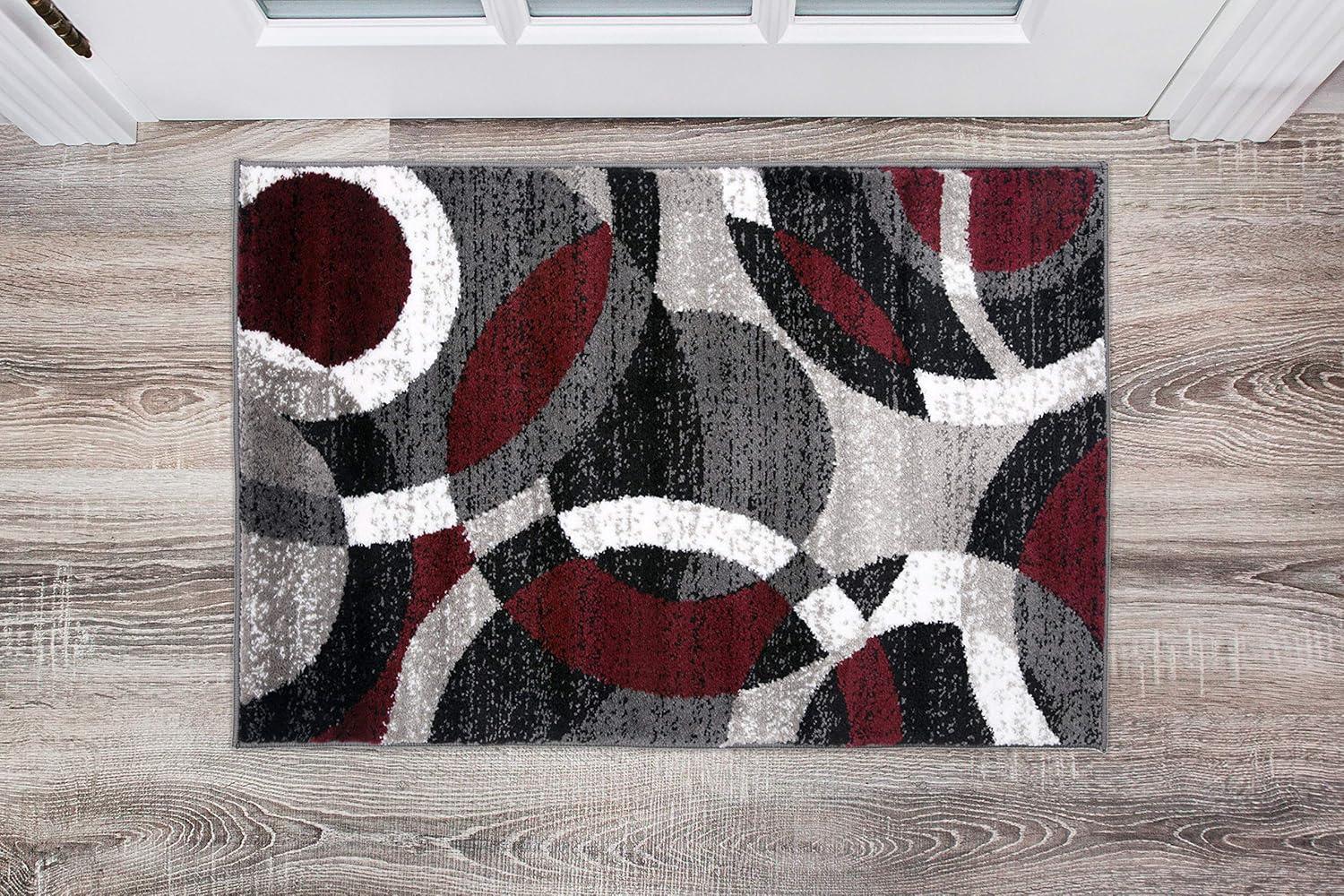 World Rug Gallery Geometric Circles Area Rug