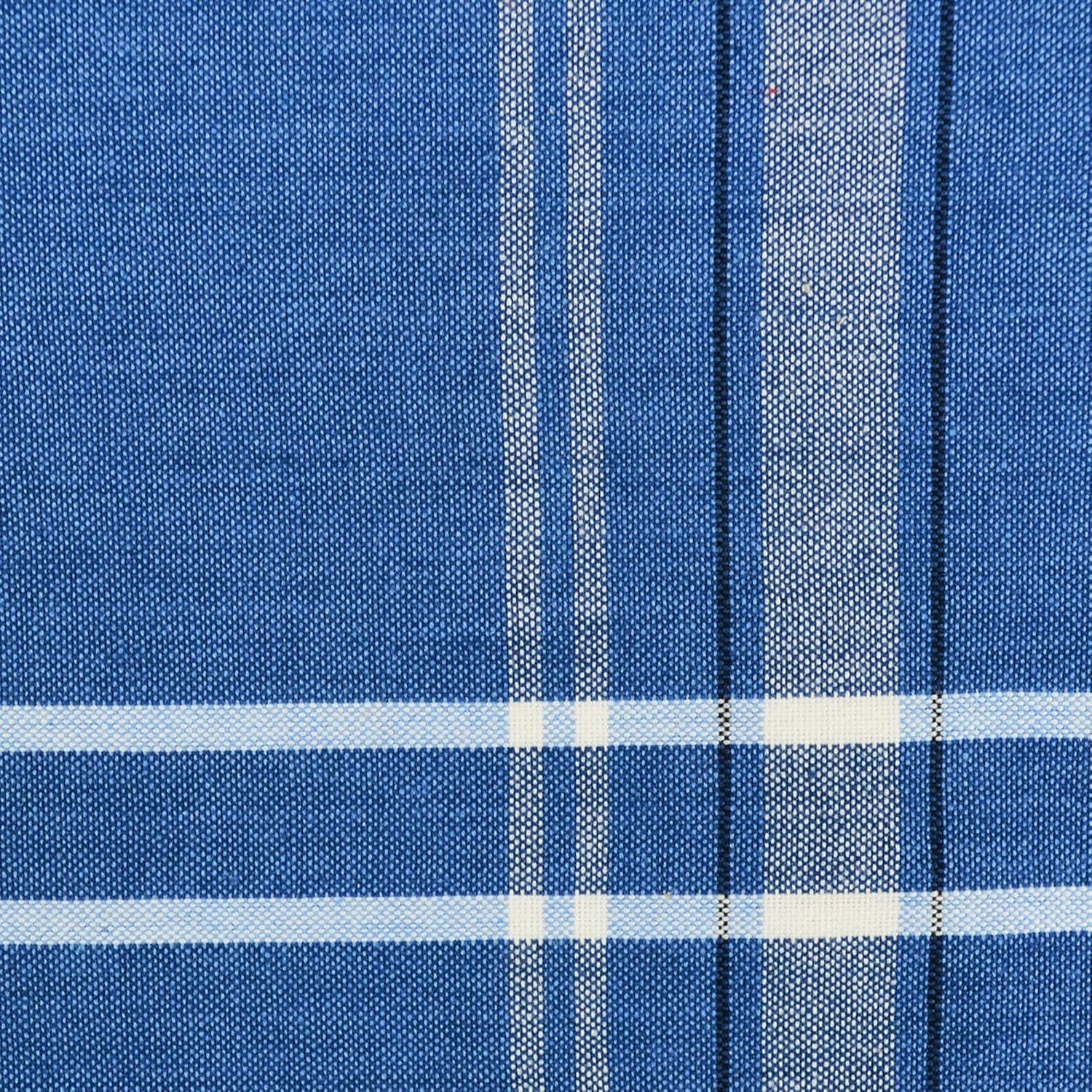 DII Modern Cotton Chambray French Stripe Napkin in Blue (Set of 6)