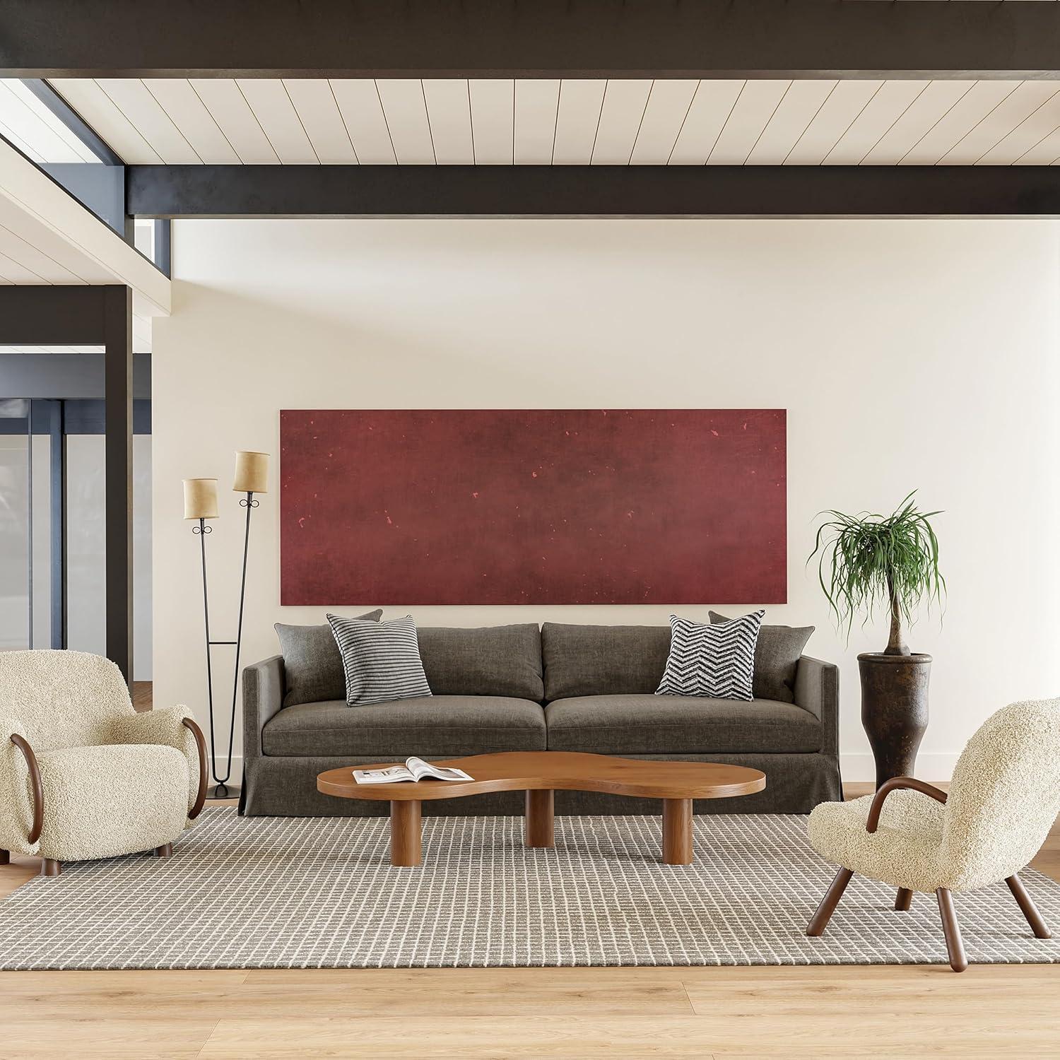 Katasha Checked Wool Area Rug