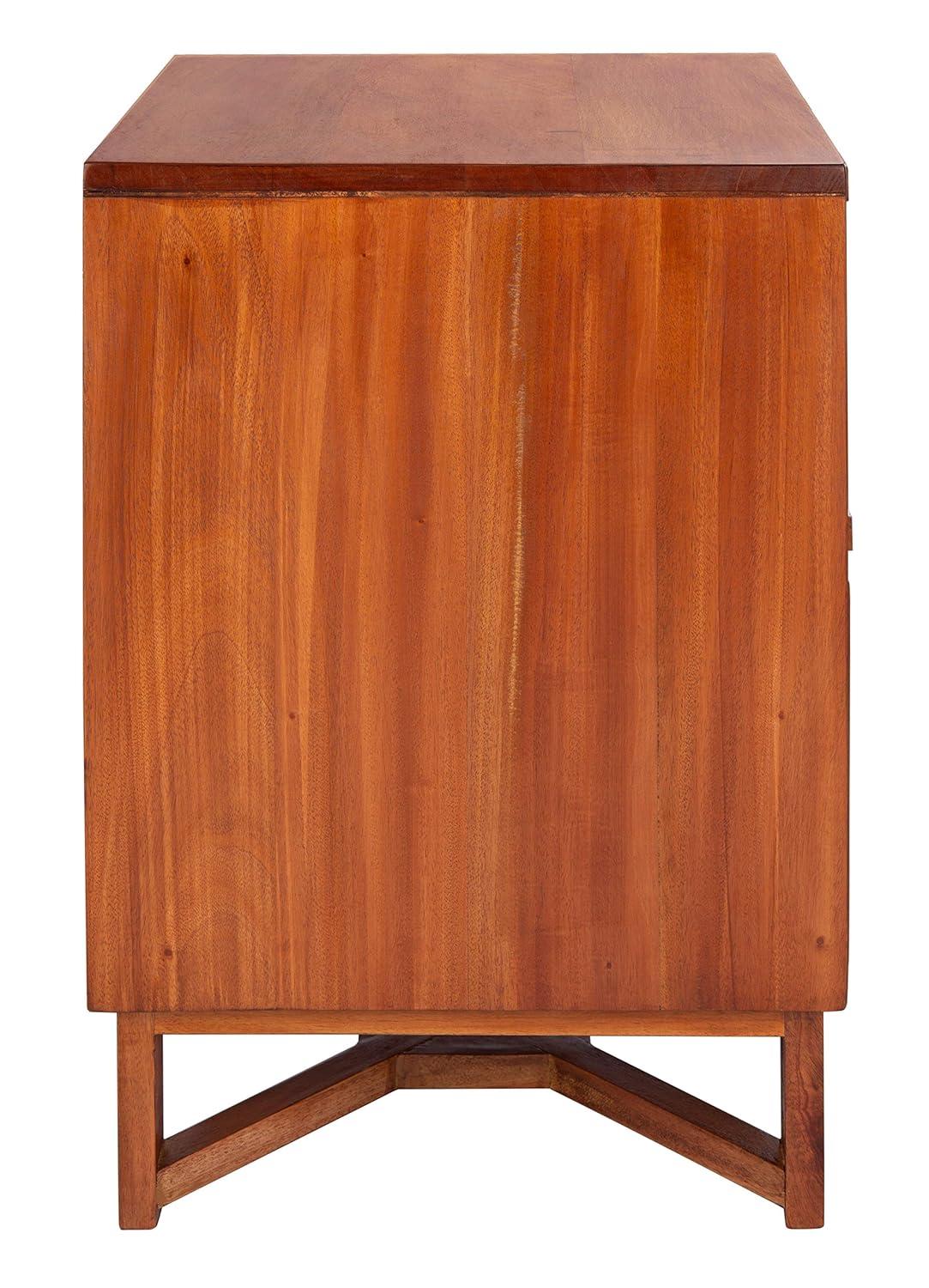 SAFAVIEH Hedwig Coastal 2 Drawer Nightstand, Natural