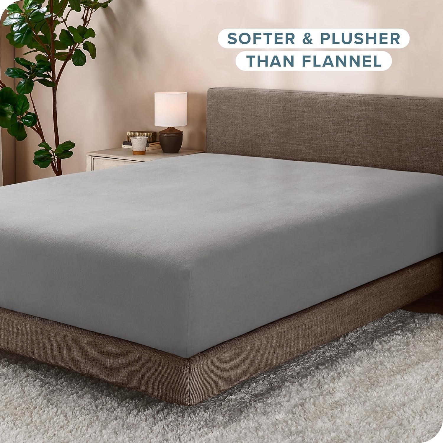 Bare Home Micro Fleece Super Soft Fitted Sheet