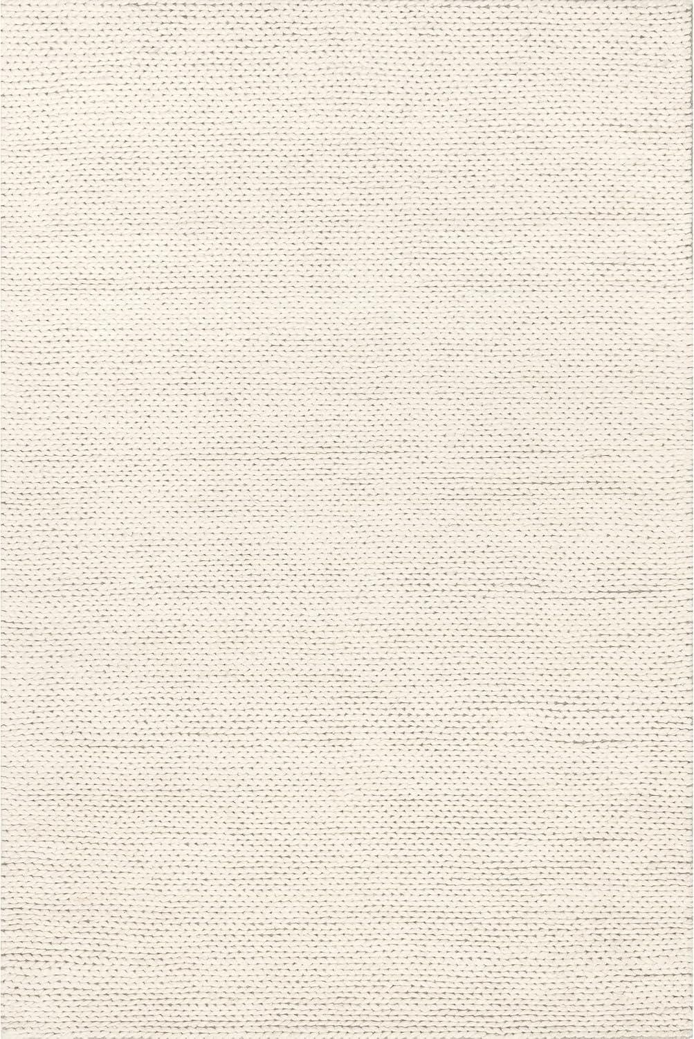 nuLOOM Penelope Braided Wool Area Rug, 6' x 9', Off White