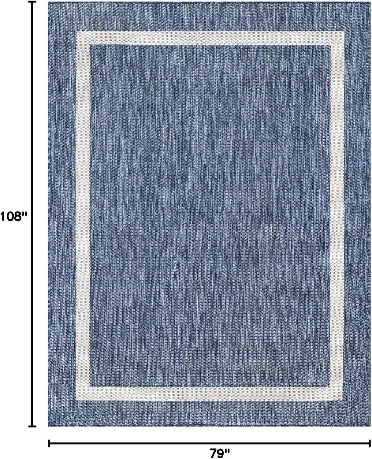 Unique Loom Outdoor Border Soft Border Border Woven Area Rug