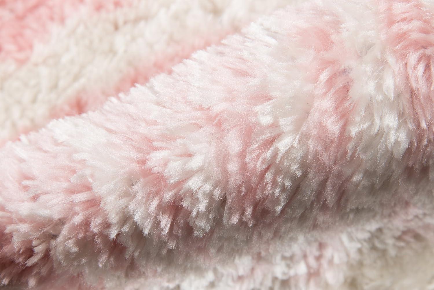 Kalahari Animal Print Handmade Tufted Pink/White Area Rug