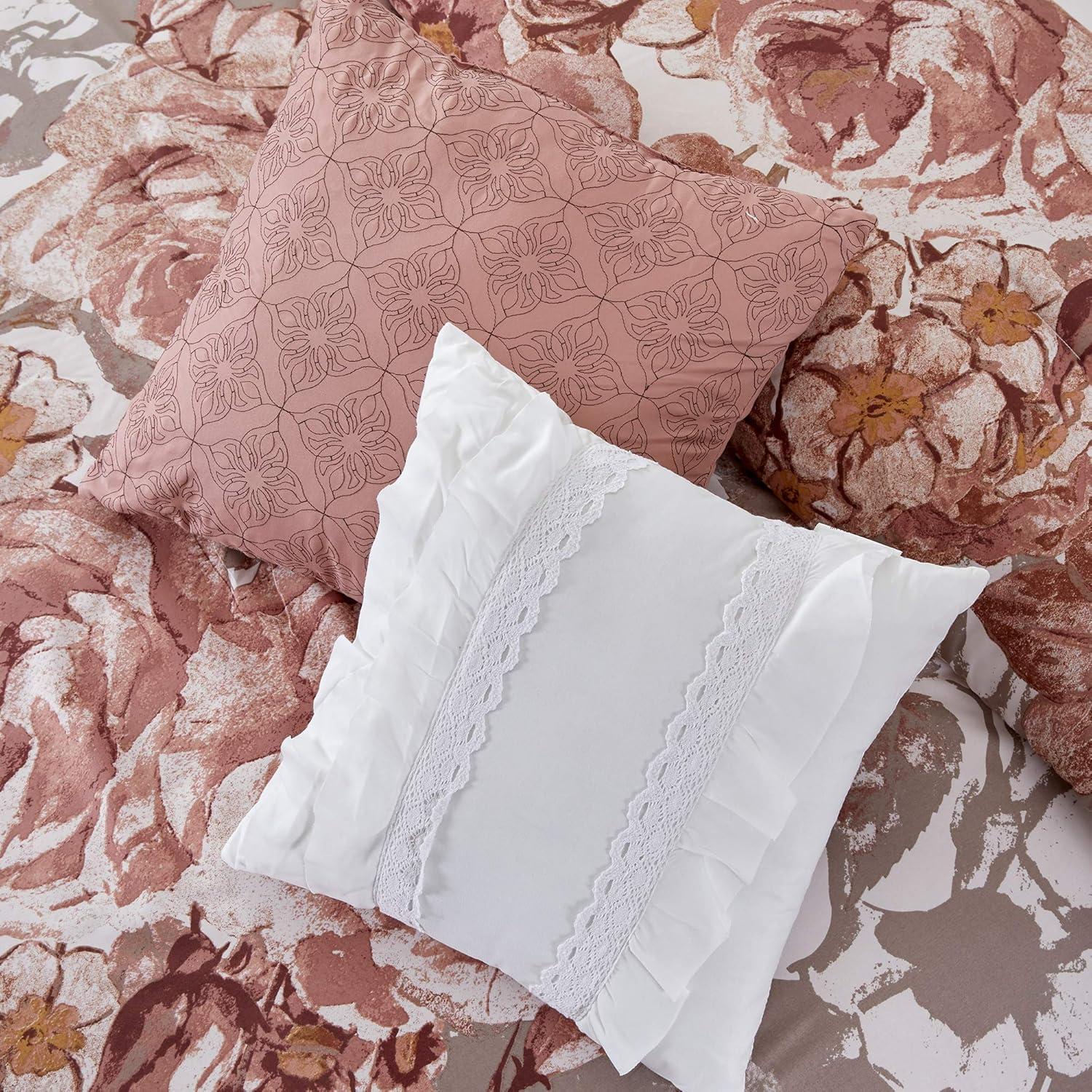 Modern Threads Rose Farmhouse 8-Piece Embellished Comforter Set