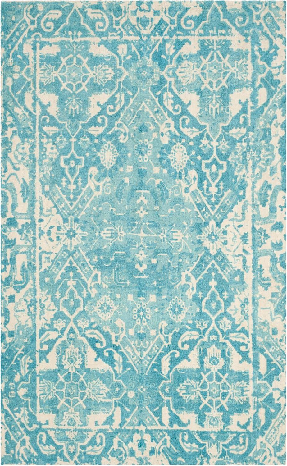 Restoration Vintage Hand Tufted Wool Oriental Rug