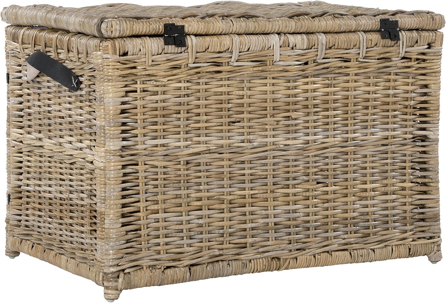 Michael 35" Wicker Storage Trunk, Natural