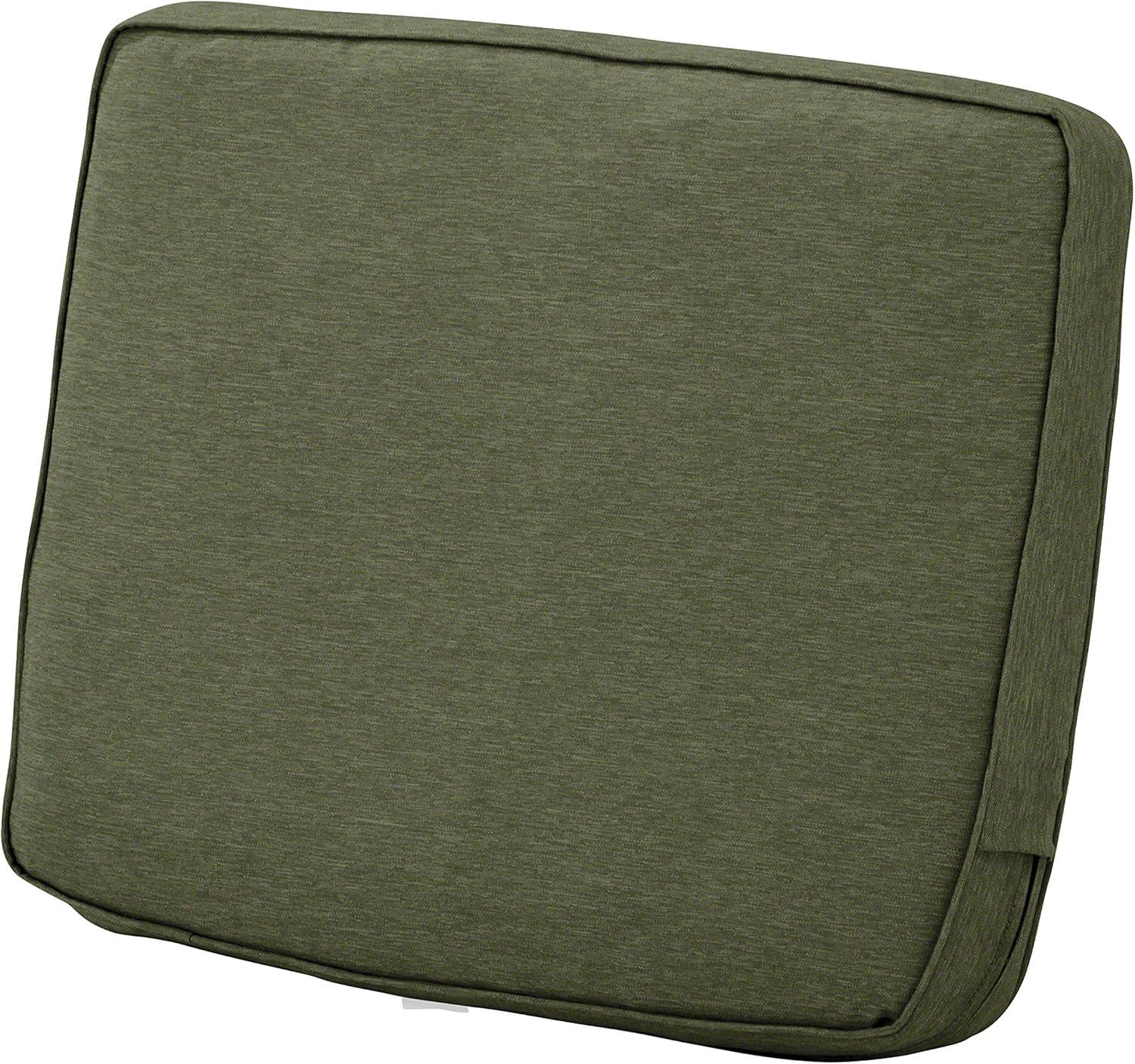 Classic Accessories 19"x20" Montlake Water Resistant Patio Lounge Back Cushion Solid - Heather Fern Green: Zippered, Polyurethane Foam Filled