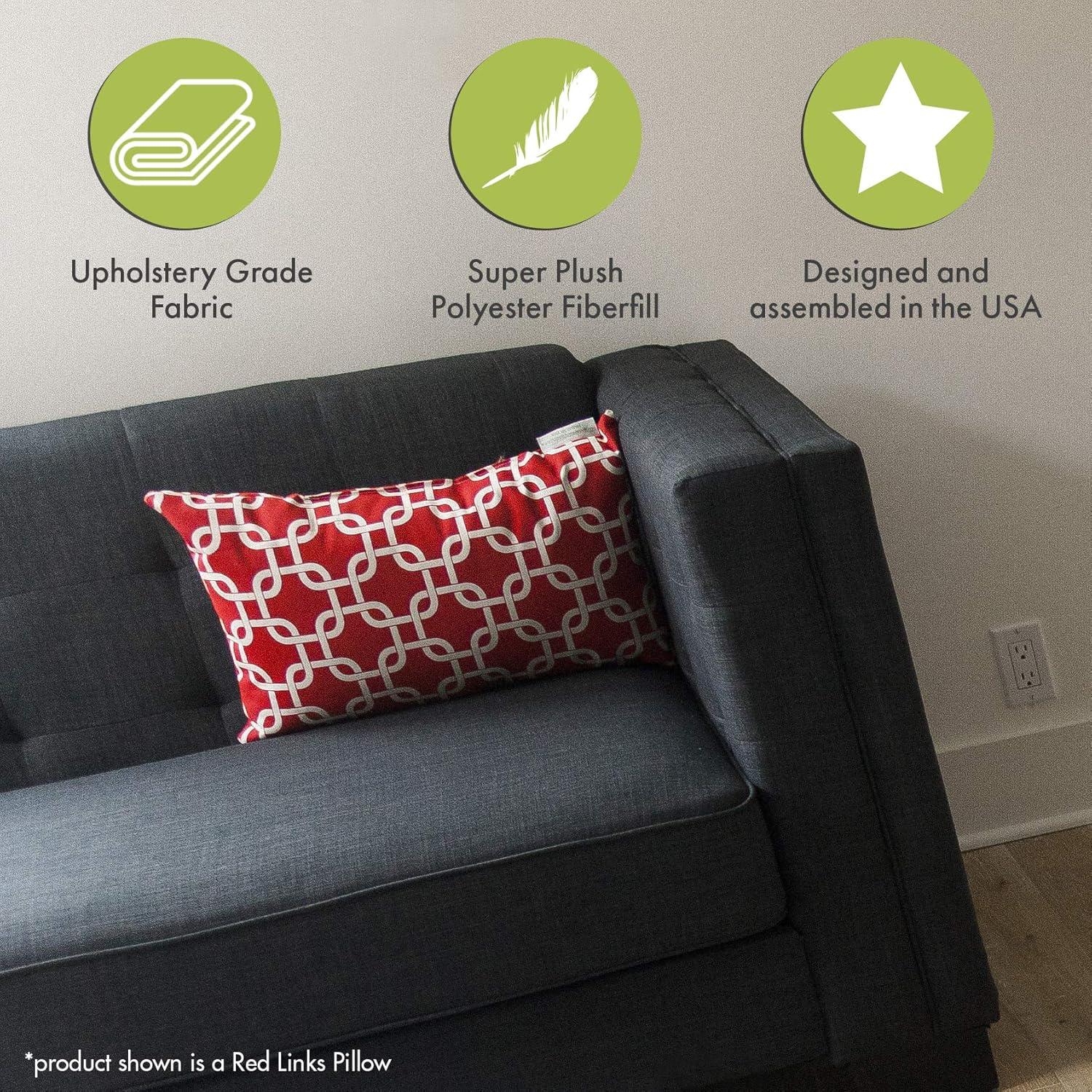 Plantation Floral Indoor/Outdoor Reversible Throw Pillow