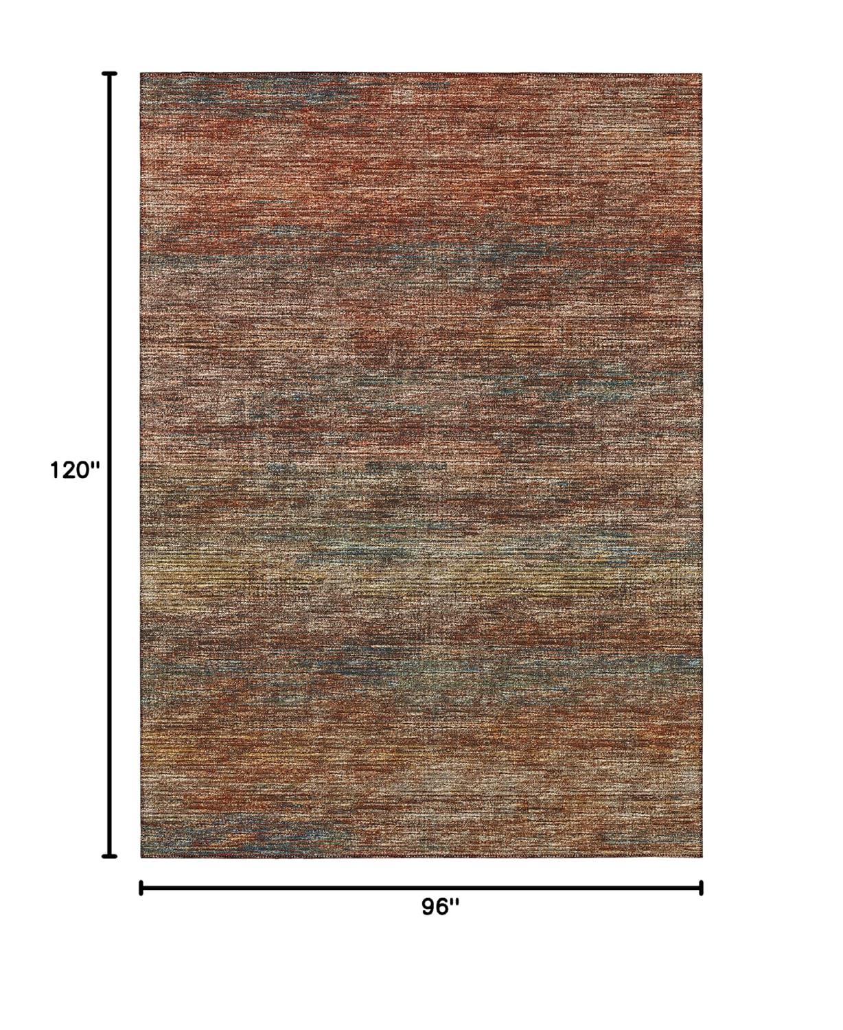 Addison Rugs Marston 8' x 10' Transitional Canyon Indoor Outdoor Area Rug, Stain Resistant, Machine Washable, Non Shedding, Bedroom, Living Room, Dining Room, Kitchen Rug