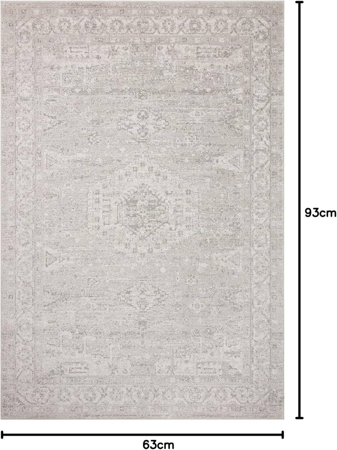 Loloi II Odette Silver / Ivory 5'-3" x 7'-9" Area Rug