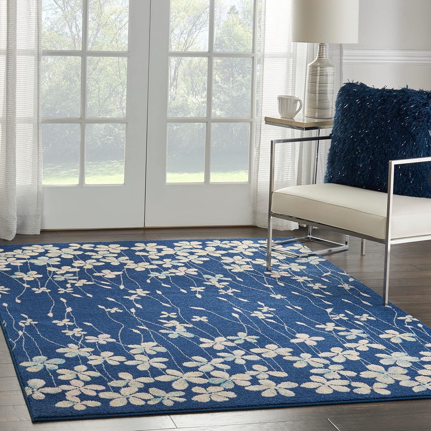 Nourison Tranquil Bohemian Botanical Bloom Area Rug