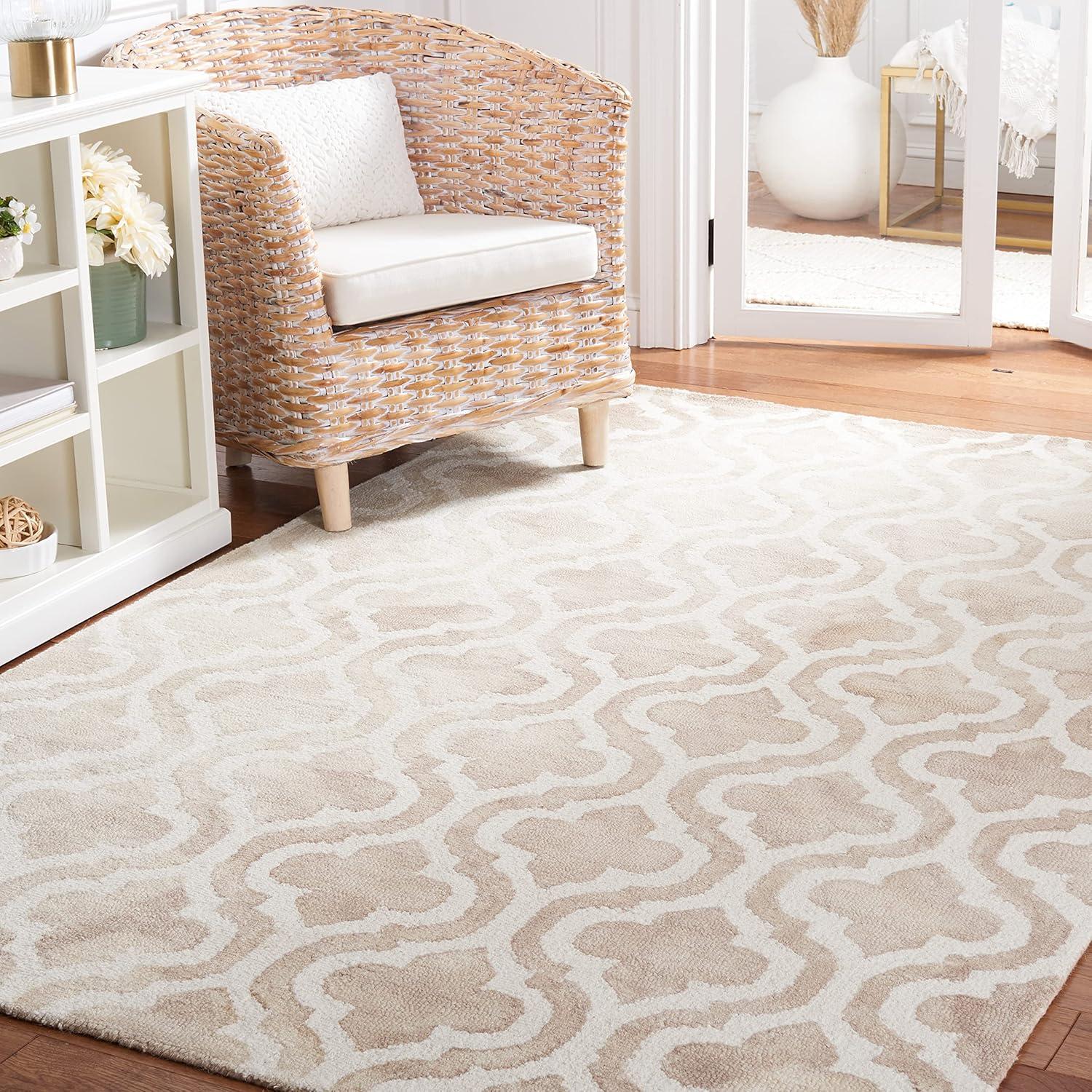 Dip Dye DDY537 Hand Tufted Indoor Accent Rug - Beige/Ivory - 3'x5' - Safavieh