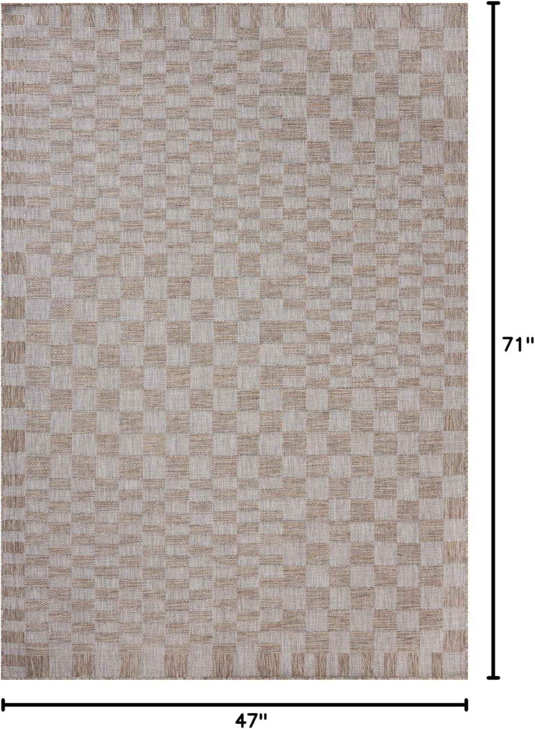 Amber Lewis x Loloi Indoor / Outdoor Topanga Natural / Dove Area Rug