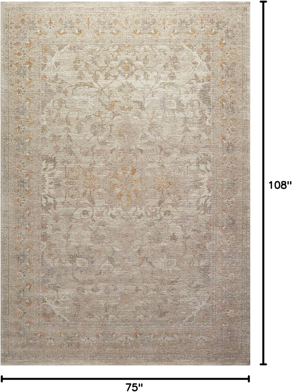 Chris Loves Julia x Loloi Rosemarie Ivory/Natural 6'-3" x 9' Area Rug