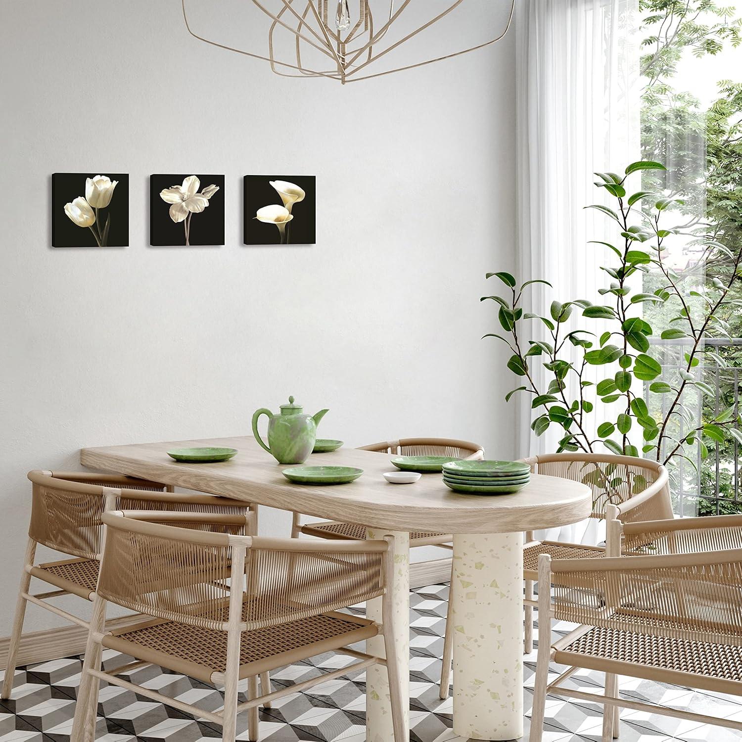 SPA Wall Art Decor for Bedroom, SZ Still Life Canvas Prints of Blue Sands, Candles & Stones, Massage Treatment Pictures (Waterproof Artwork, 1" Thick, Bracket Mounted Ready to Hang)