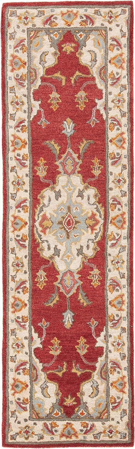 Antiquity AT520 Hand Tufted Runner Rug - Blue/Ivory - 2'3"x8' - Safavieh.
