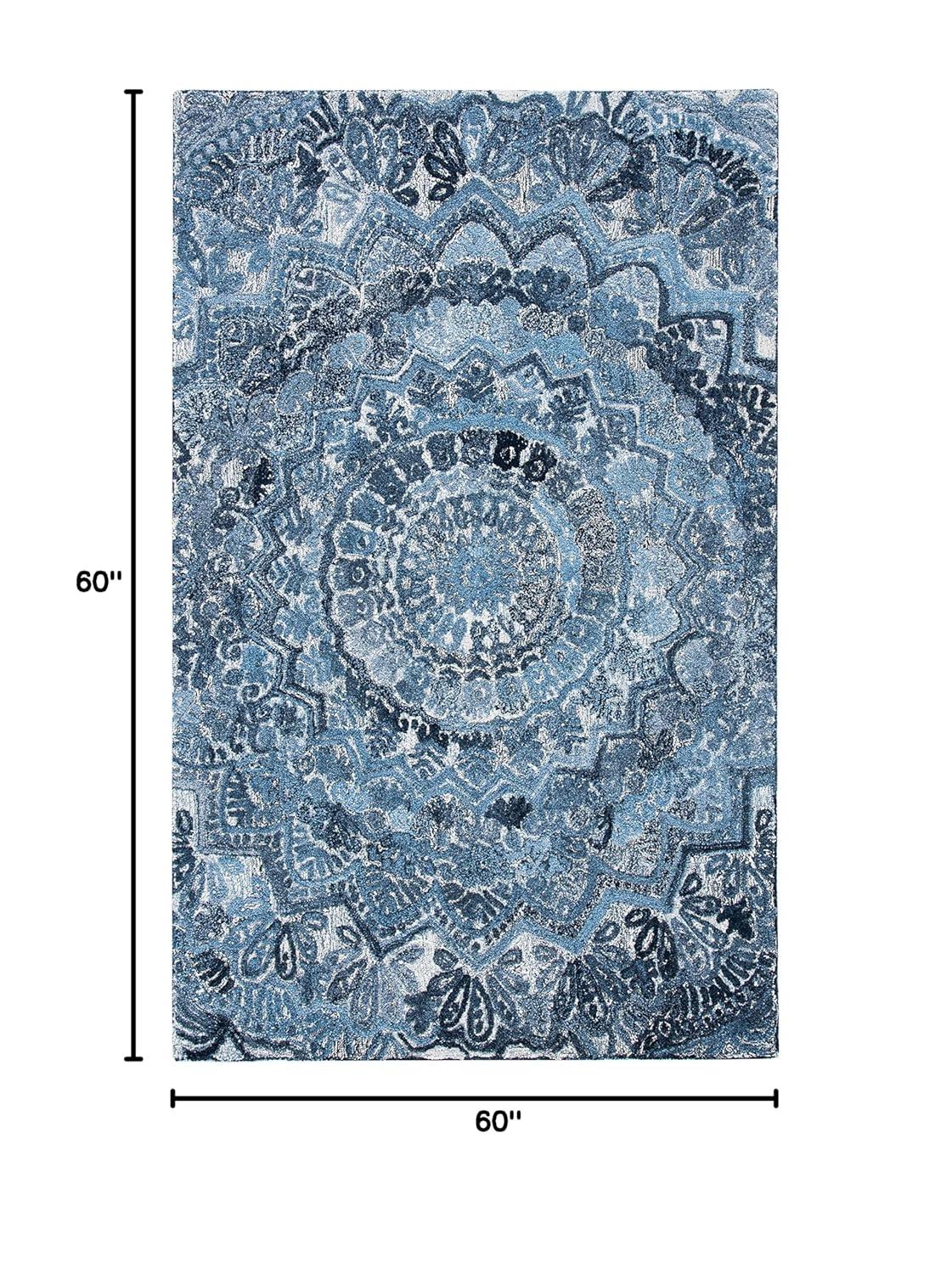 SAFAVIEH Marquee Georgiana Floral Area Rug, Blue/Grey, 5' x 8'
