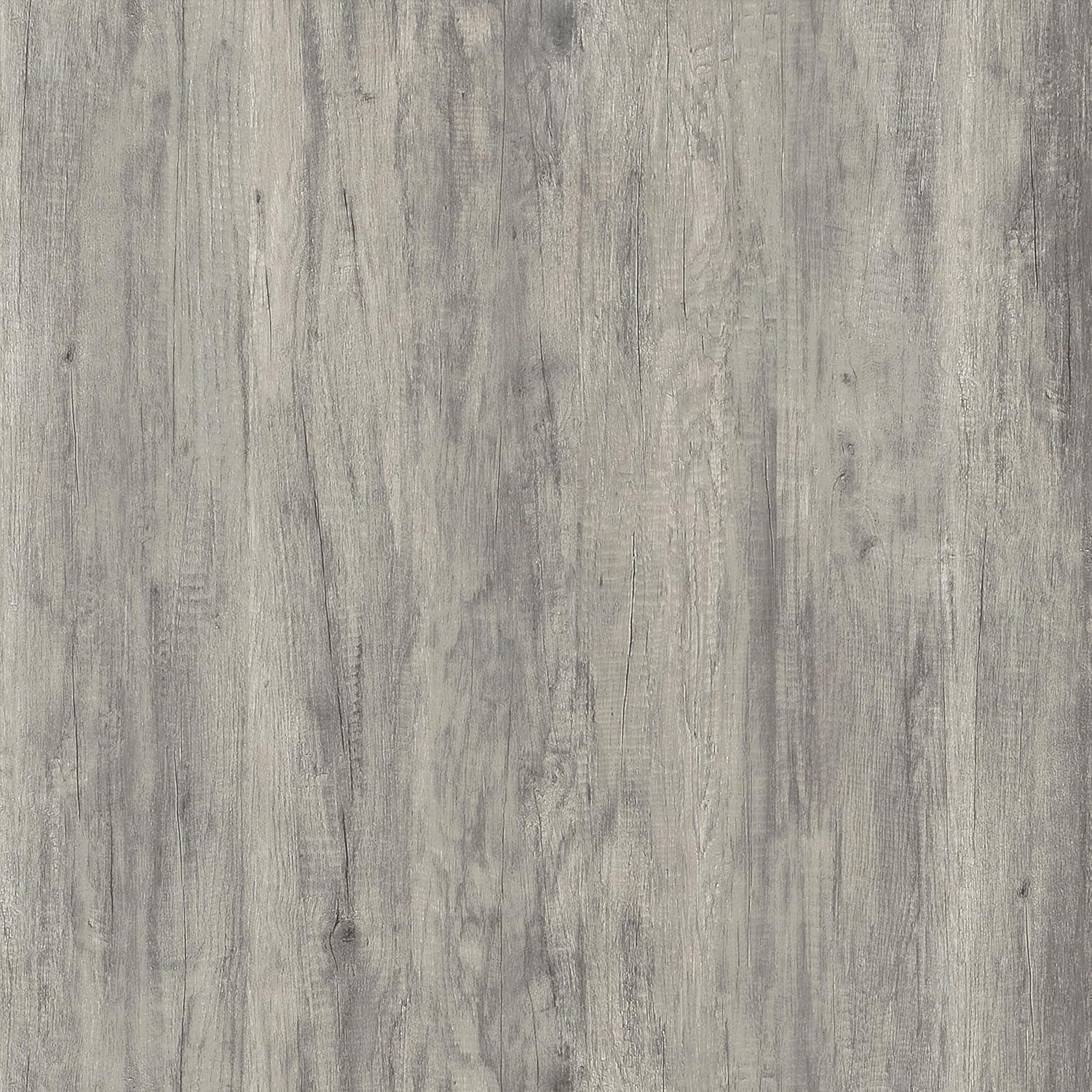 Dinard Wood Coffee Table Gray Driftwood/Black - Coaster: Sleek Two-Tier & Geometric Legs