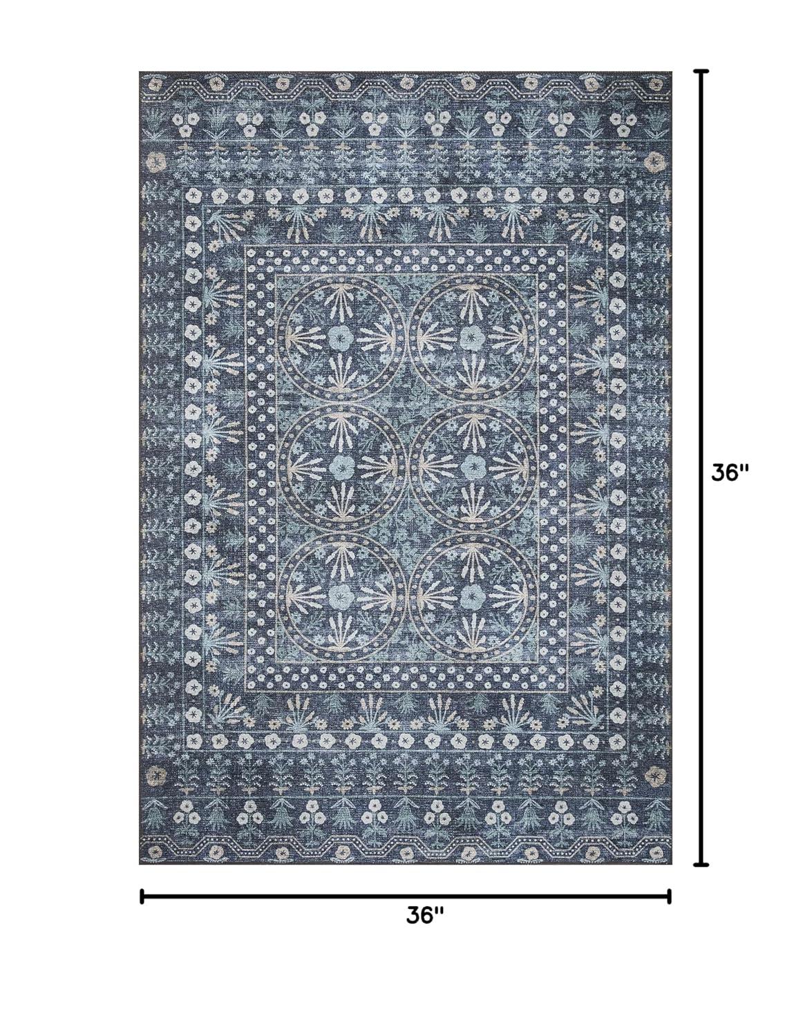 Rifle Paper Co. x Loloi Maison Rosette Blue Rug