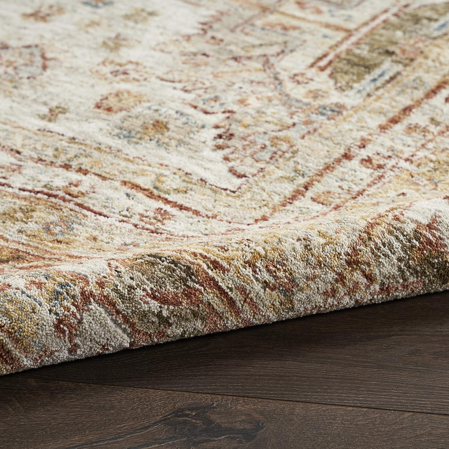 Nourison Petra Oramental Indoor Rug Ivory Multi 3'11" x 5'11"