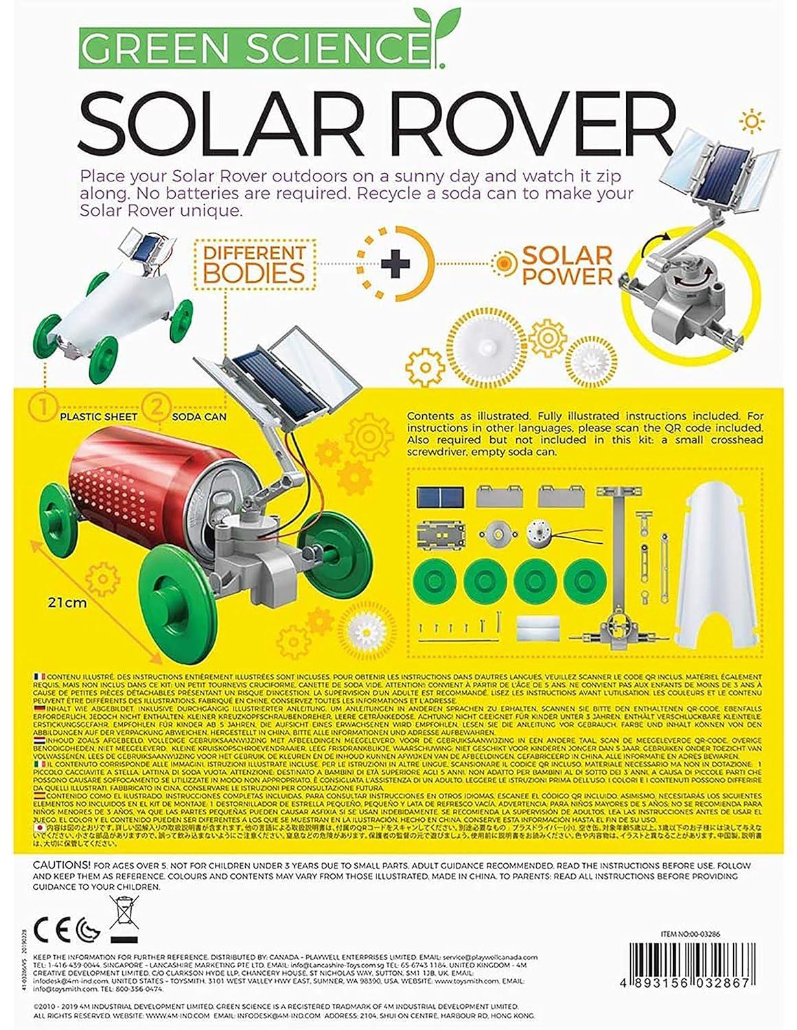 4M Green Science DIY Solar Power Rover STEM Kit