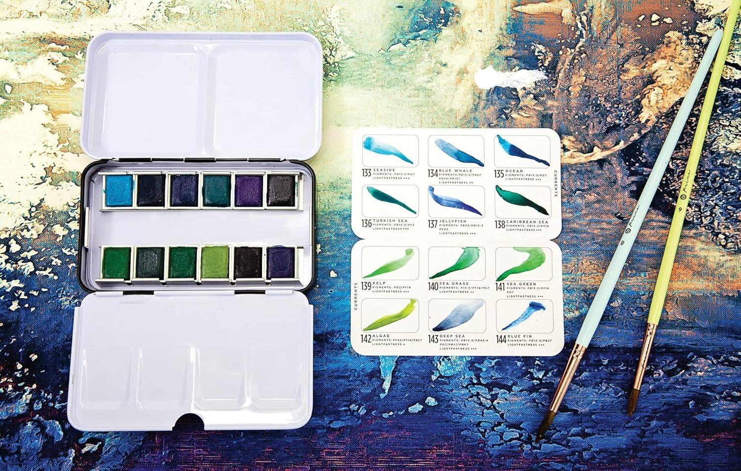 Prima Watercolor Confections Watercolor Pans 12/Pkg-Currents