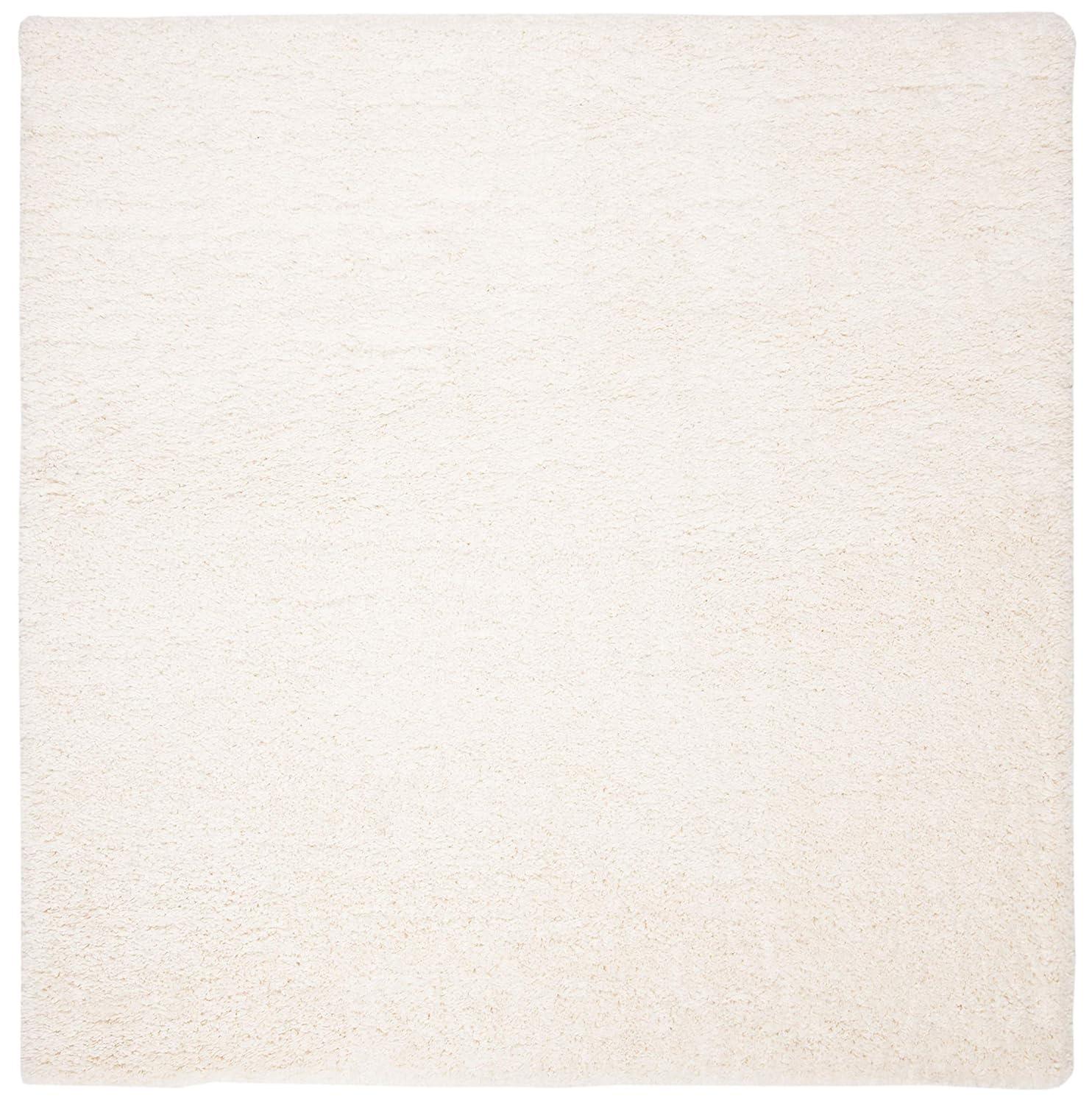 Fontana Shag FNT800 Power Loomed Area Rug - Ivory - 5'3"x5'3" - Safavieh.