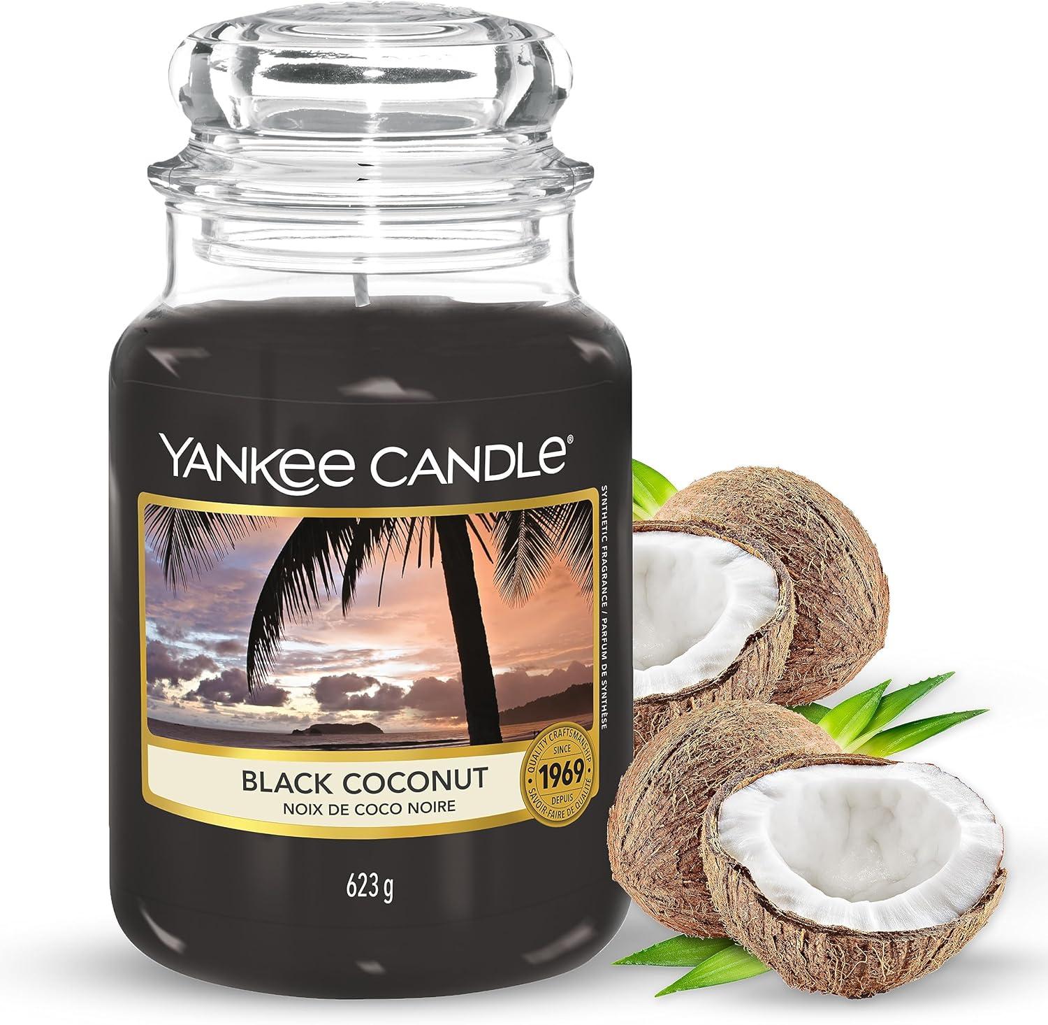 Luxurious Black Coconut Scented Jar Candle