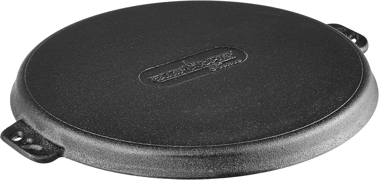 Camp Chef Cast Iron Pizza Pan - Pizza Pan Perfect for Indoor & Outdoor Use - 14"