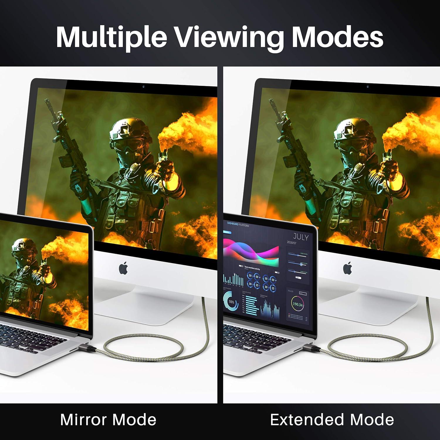 GearIT HDMI Cable CL3 In-Wall Rated (50ft / 15.2m) High-Speed HDMI 2.0b, 4K 60hz, 3D, ARC, HDCP 2.2, HDR, 18Gbps