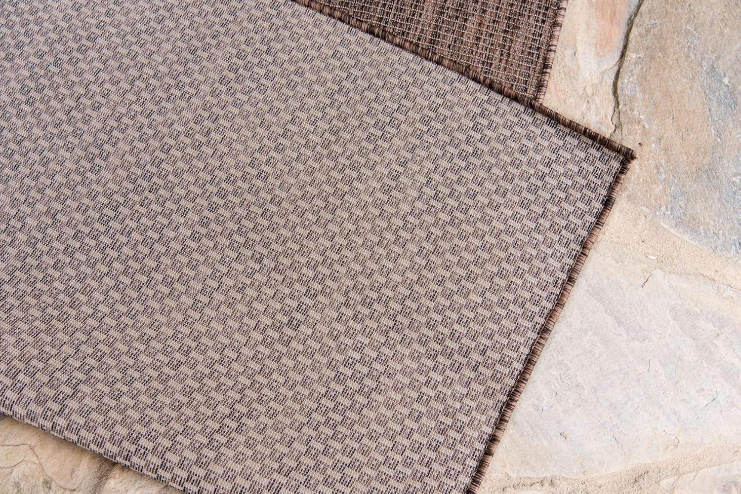 Unique Loom Outdoor Solid Solid Woven Area Rug