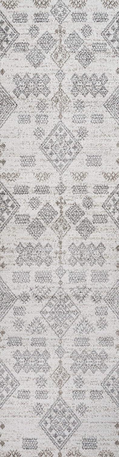 Bhalil Berber Diamond Geometric Area Rug  - JONATHAN Y