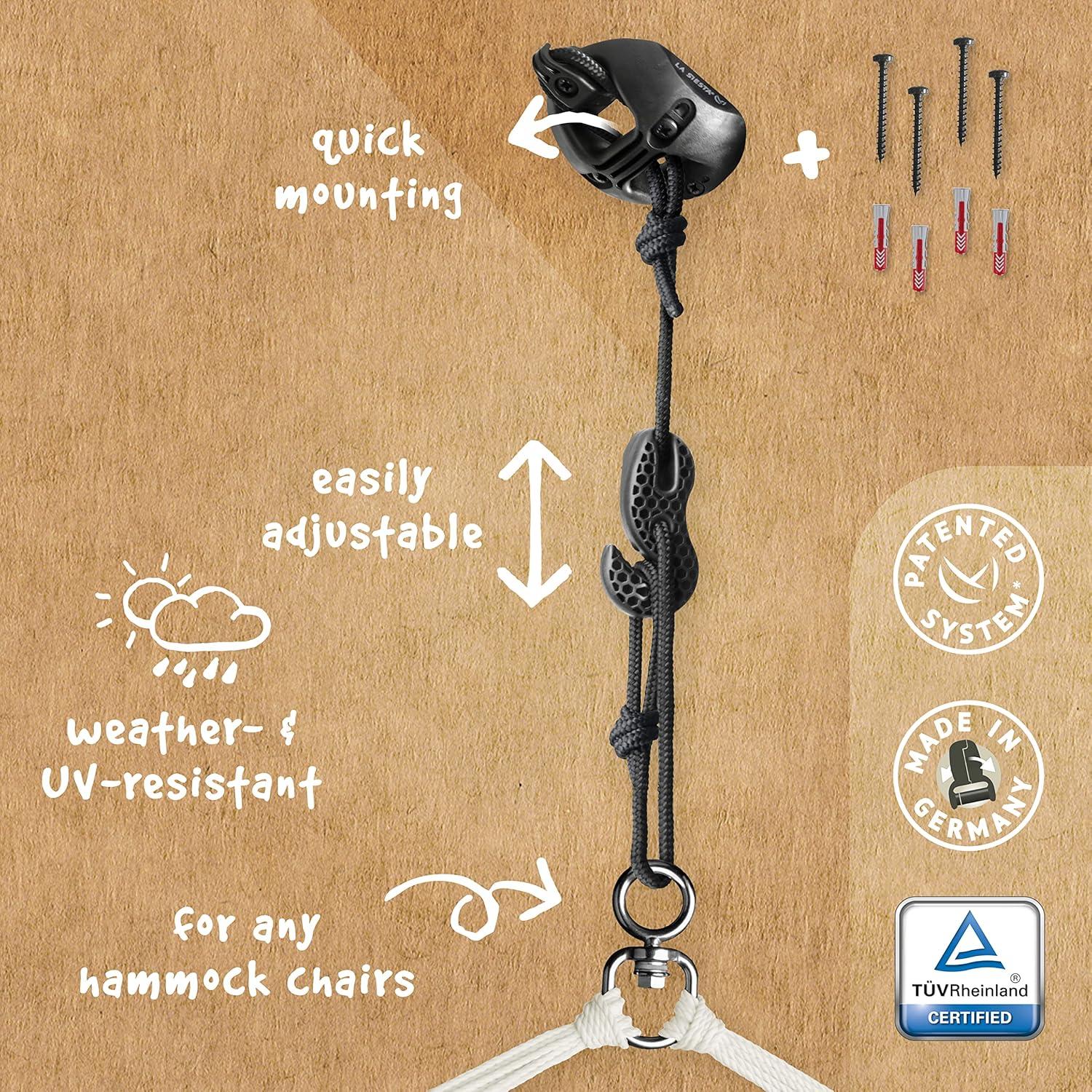 LA SIESTA CasaMount Multipurpose Suspension Hardware for Hammock Chairs