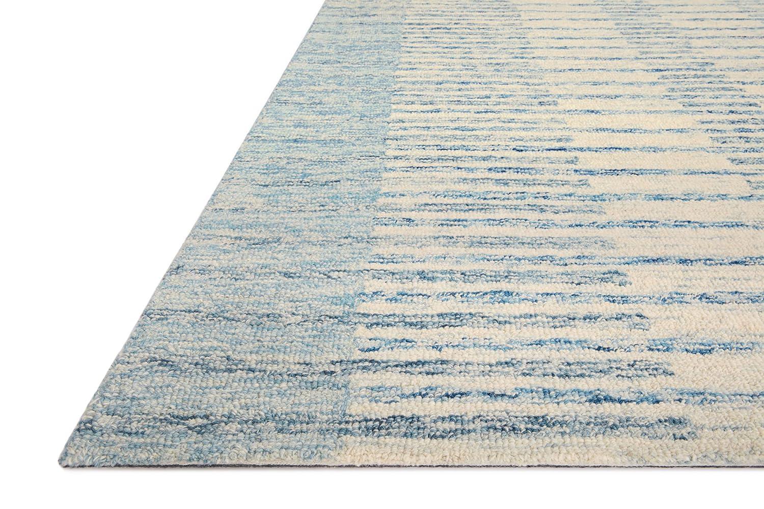 Chris Loves Julia x Loloi Chris Loves Julia x Loloi Chris Collection CHR-01 Ivory / Denim, Transitional  Area Rug