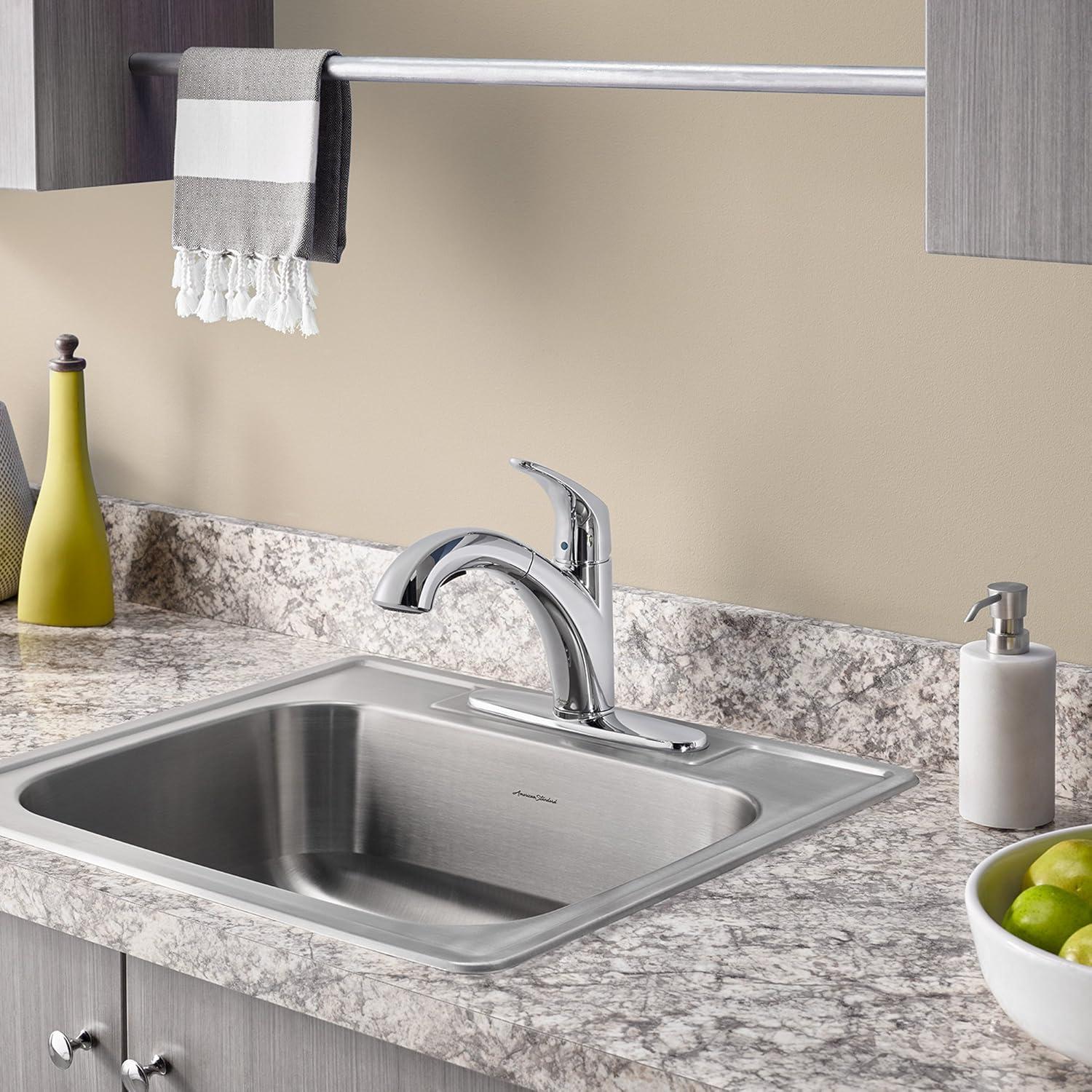 Colony 15'' L Drop-In Single Bowl Stainless Steel Kitchen Sink