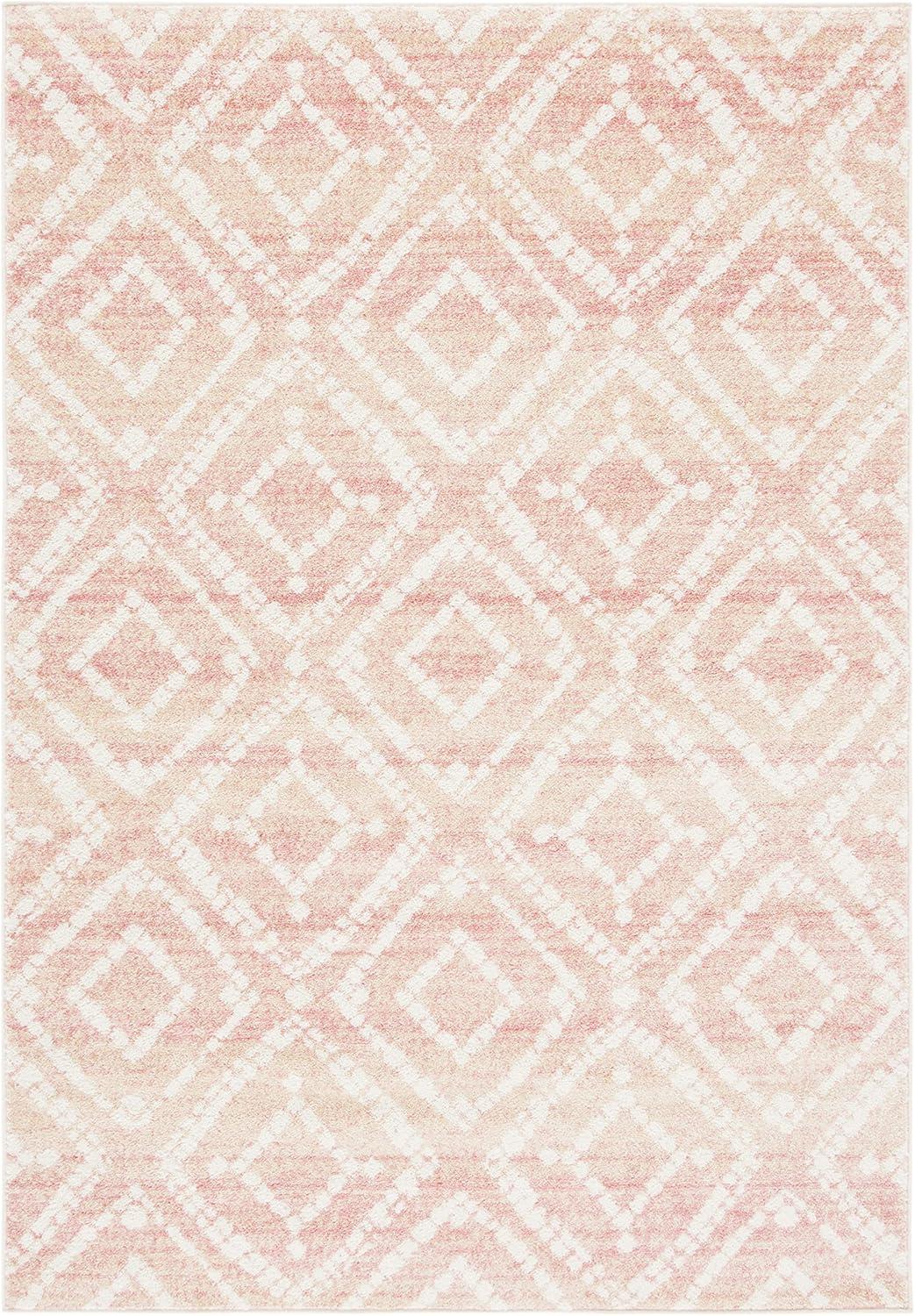 SAFAVIEH Adirondack Lecia Geometric Area Rug, Rose/Gold, 5'1" x 7'6"