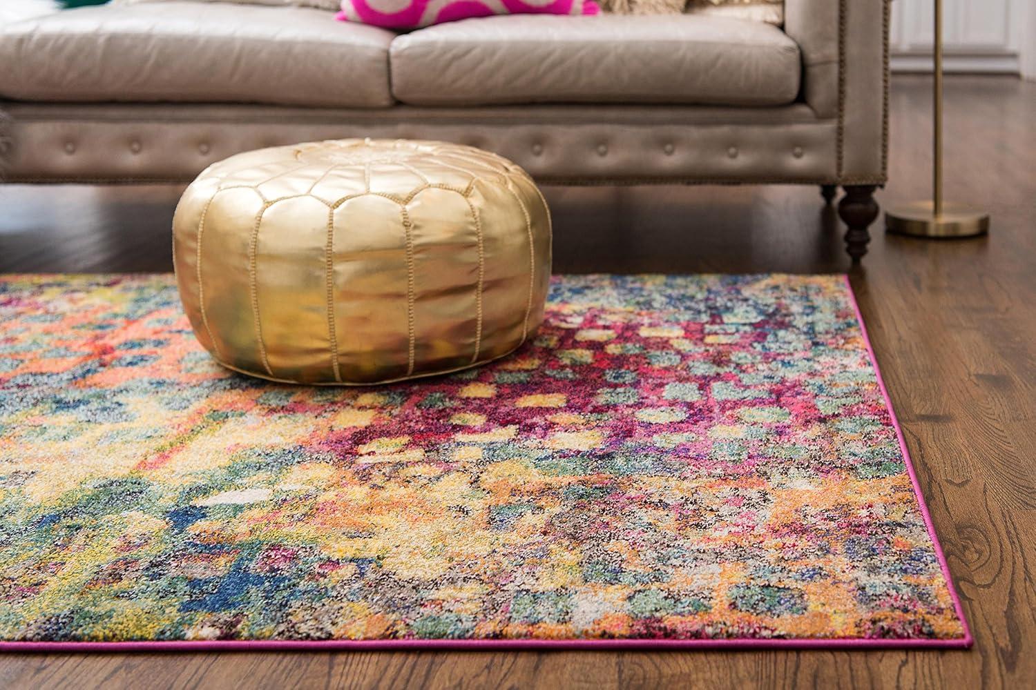Unique Loom 5' 1 x 8' 0 Jardin Ivy Multi Area Rug